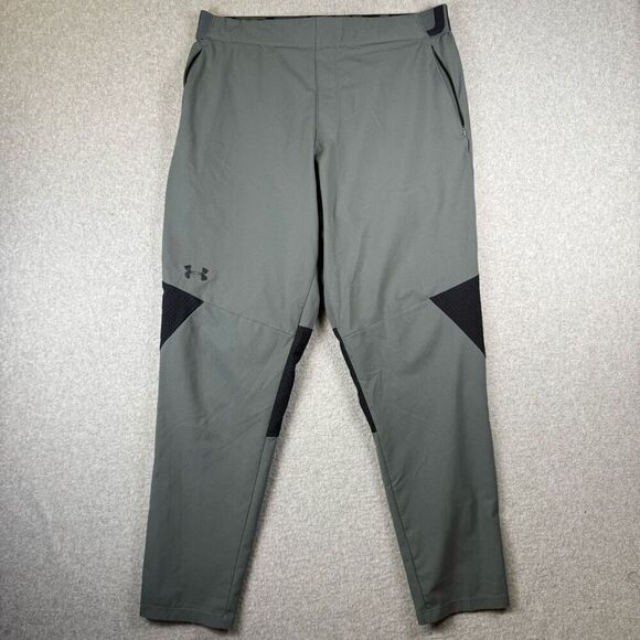 Under Armour UA Mens Size XL Vanish Lightweight Training Pants Black Gray - Picture 1 of 9
